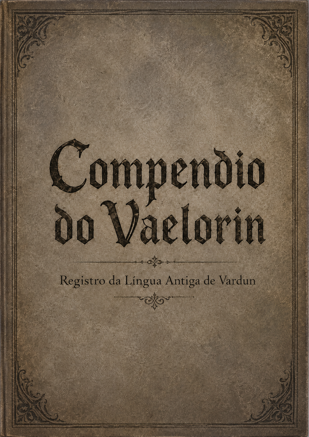 Capa do livro Compendio do Vaelorin