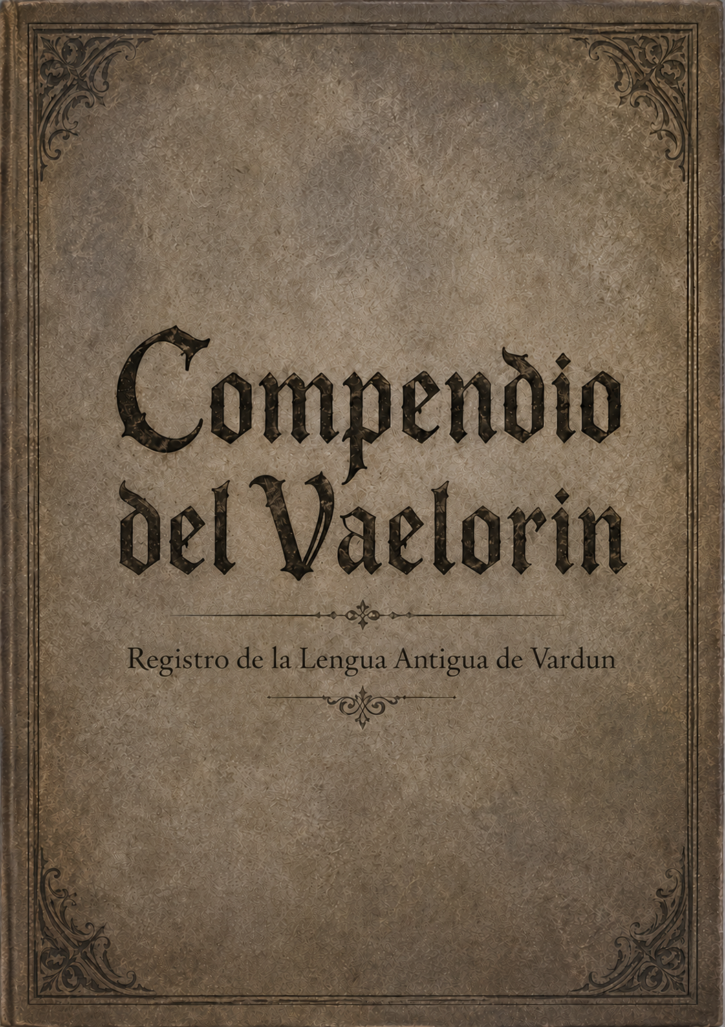 Capa do livro Compendio del Vaelorin